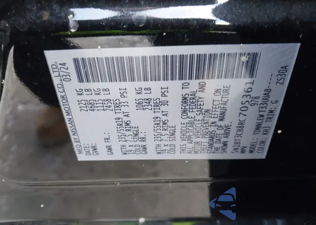 5N1BT3CB8RC705361: 44087090