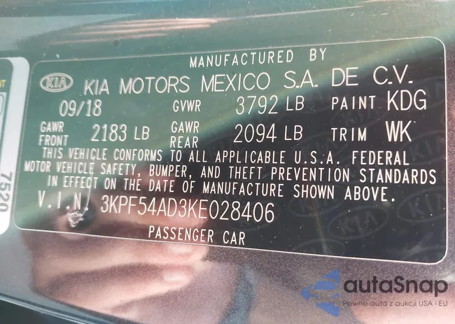 3KPF54AD3KE028406: 44086272