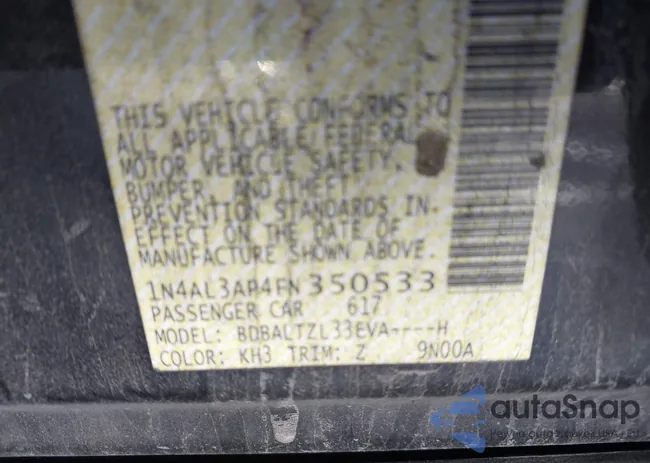 1N4AL3AP4FN350533: 44086328