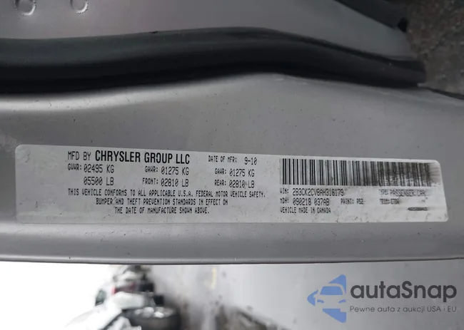 2B3CK2CV8AH318179: 44086417