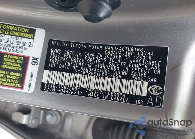 2T1BPRHE4EC157858: 44086459