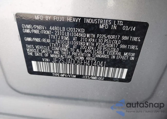 JF2SJADC6FH414041: 44086461