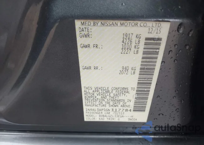 1N4AL3AP5GN317784: 44086522