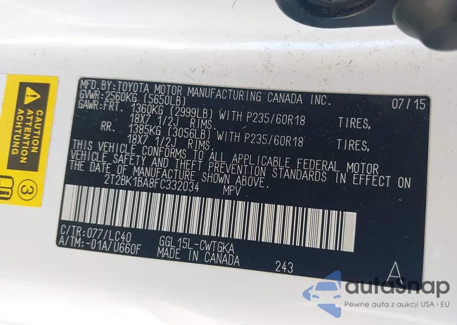 2T2BK1BA8FC332034: 44087551