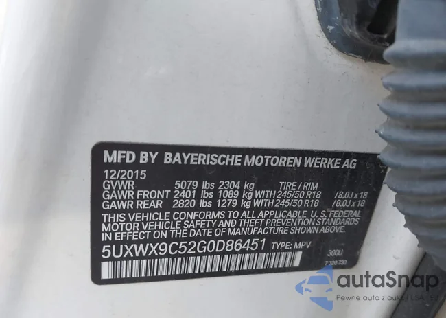 5UXWX9C52G0D86451: 44087552