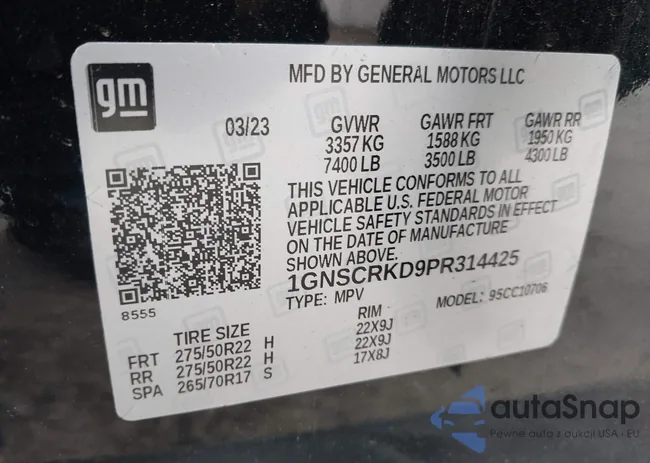 1GNSCRKD9PR314425: 44087598