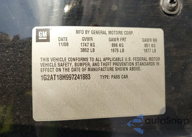 1G2AT18H997241883: 44087627