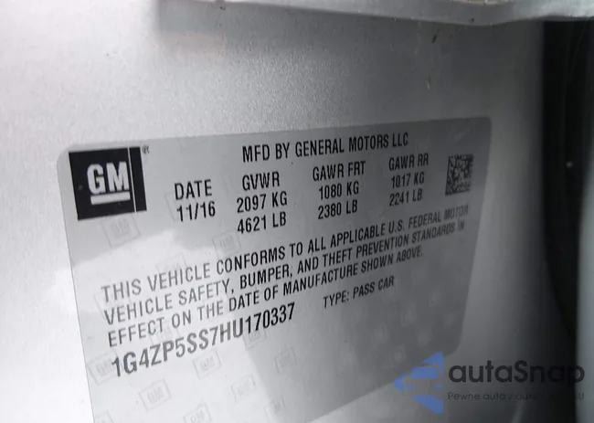 1G4ZP5SS7HU170337: 44087741