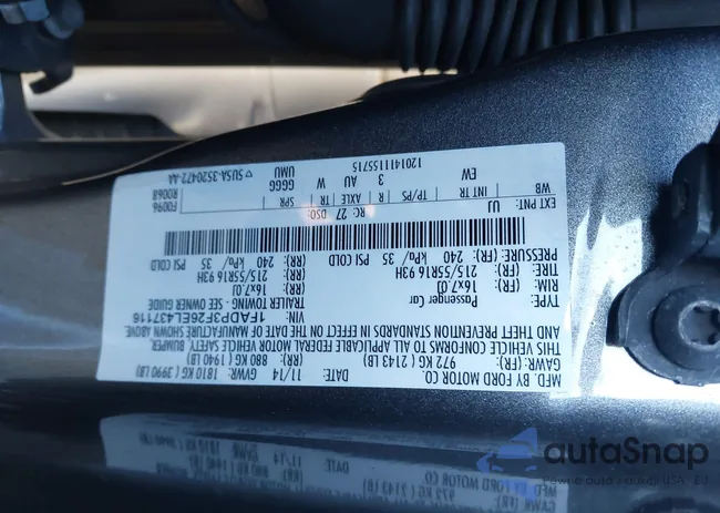 1FADP3F26EL437116: 44087805