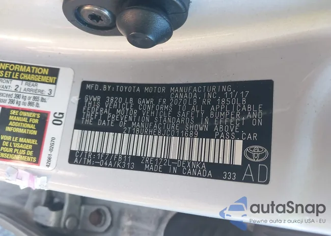 2T1BURHE8JC011689: 44087949