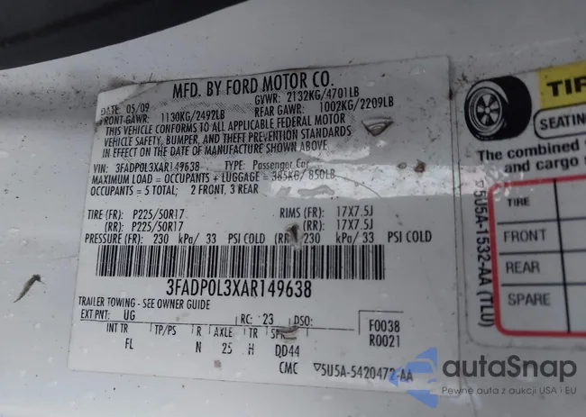 3FADP0L3XAR149638: 44087995