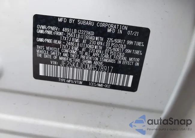 JF2SKAJC0MH578917: 44088135