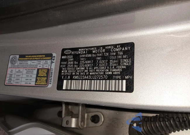 KM8J23A43LU272570: 44087204