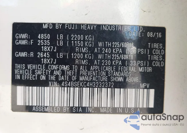 4S4BSEKC4H3232372: 44087264