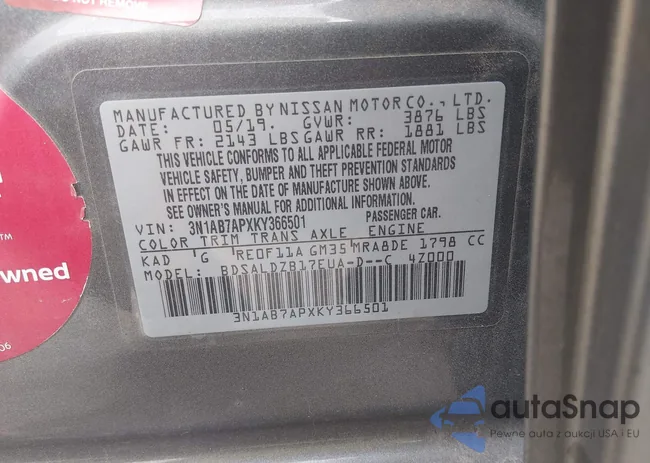 3N1AB7APXKY366501: 44087290