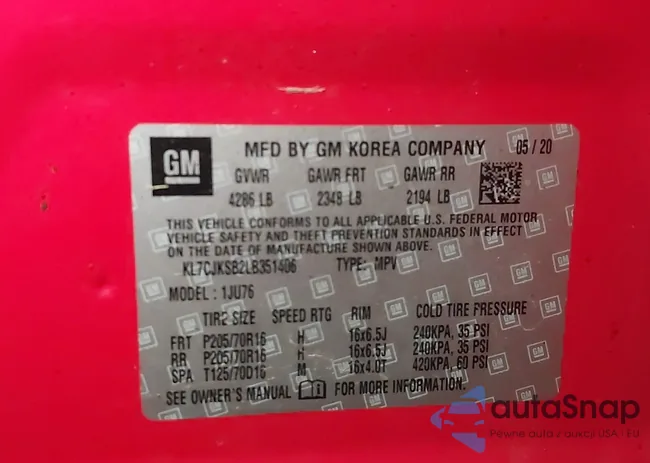 KL7CJKSB2LB351406: 44087301