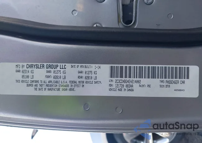 2C3CDXBG4EH214002: 44087391