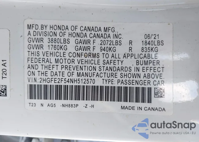 2HGFE2F54NH512570: 44087398