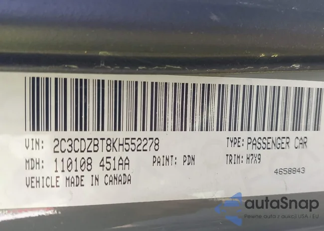 2C3CDZBT8KH552278: 44087435