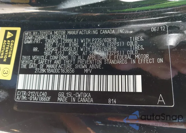 2T2BK1BA0DC163656: 44087475