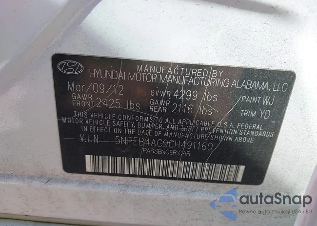 5NPEB4AC9CH491160: 44087494