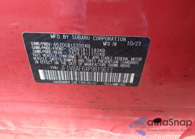 JF1VBAF6XP9819613: 44088570