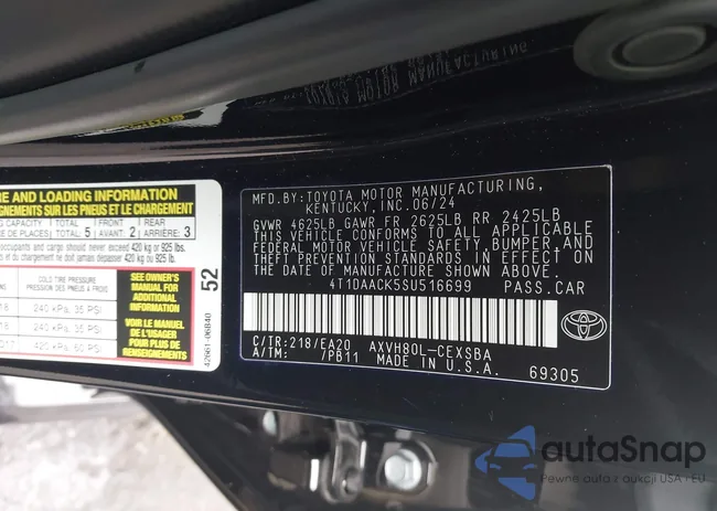 4T1DAACK5SU516699: 44088682