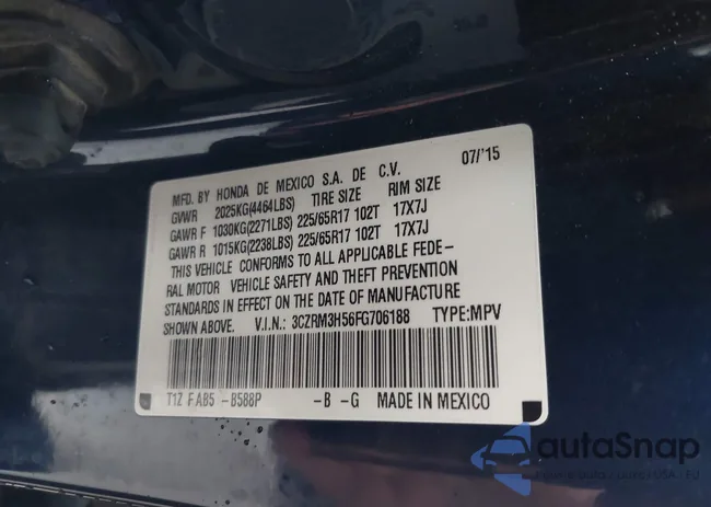 3CZRM3H56FG706188: 44088744