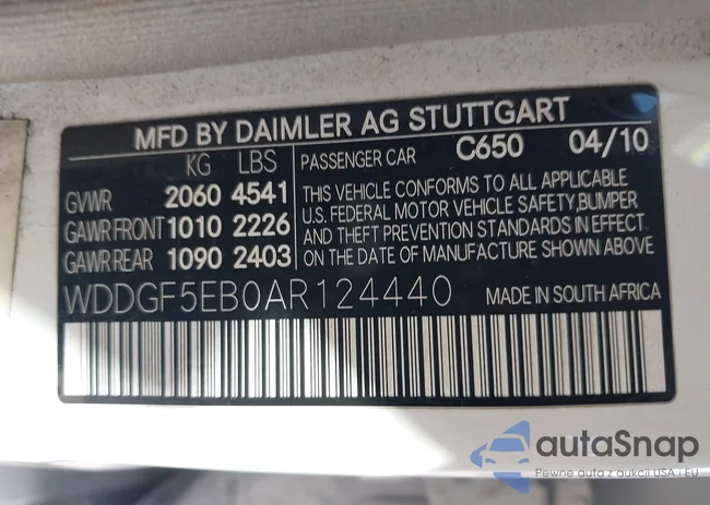 WDDGF5EB0AR124440: 44088798