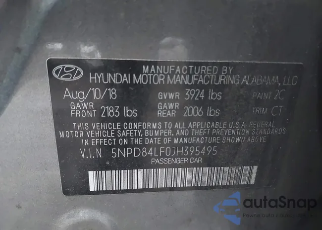 5NPD84LF0JH395495: 44088847