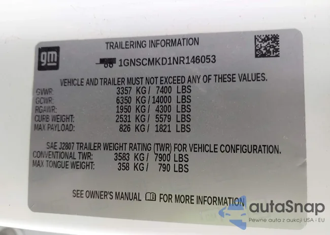 1GNSCMKD1NR146053: 44088925