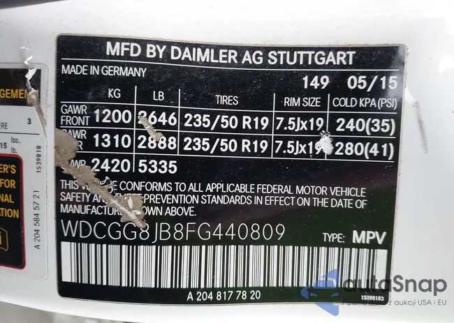 WDCGG8JB8FG440809: 44089047