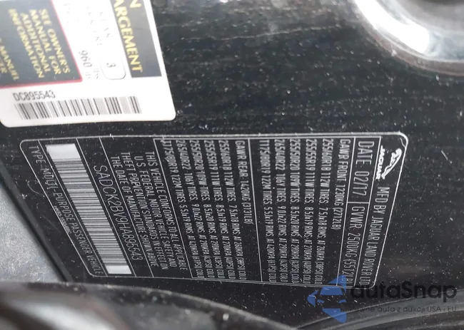 SADCK2BV9HA895543: 44089087