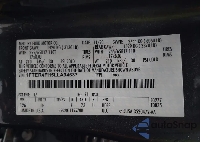 1FTER4FH5LLA94637: 44089091