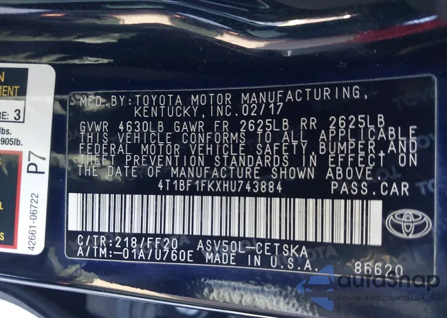 4T1BF1FKXHU743884: 44089108