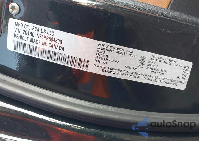 2C4RC1N76PR584608: 44089141