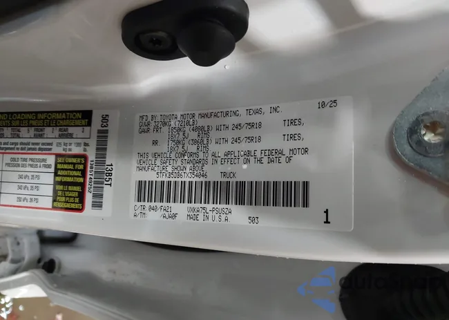 5TFKB5DB6TX354046: 44088153