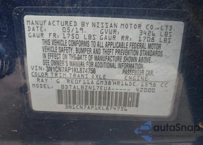 3N1CN7AP1KL874756: 44088299