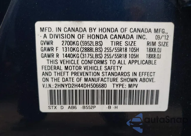 2HNYD2H44DH506680: 44088324