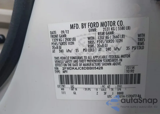 2FMDK4JC8DBB05428: 44088367