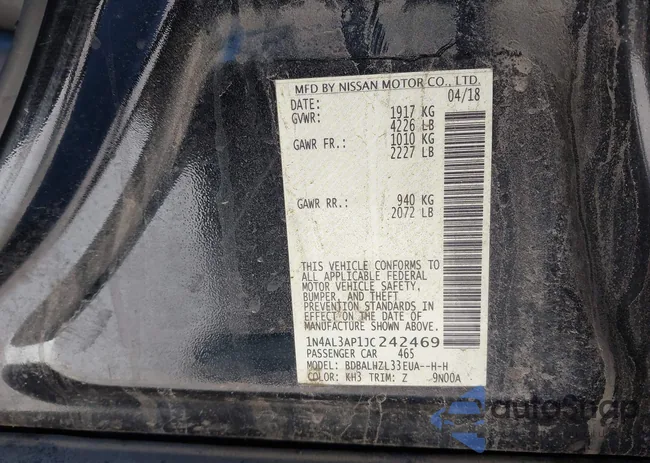 1N4AL3AP1JC242469: 44088452