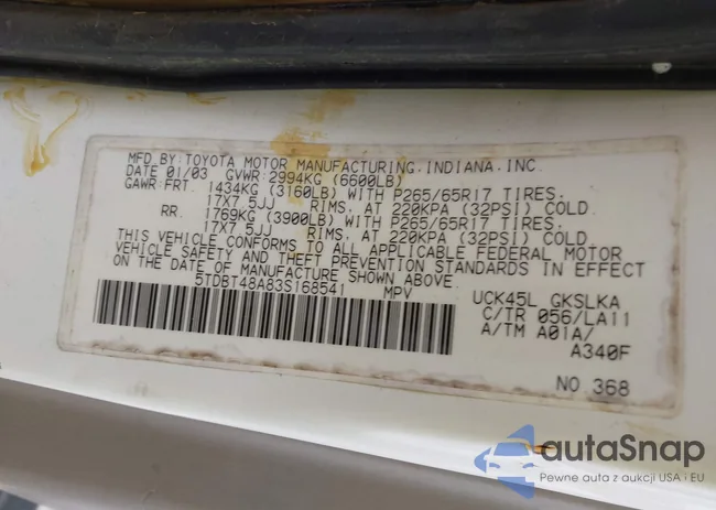 5TDBT48A83S168541: 44088481