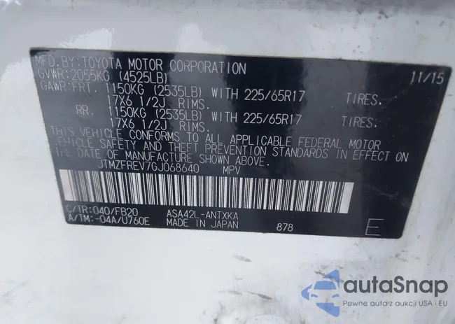 JTMZFREV7GJ068640: 44088495