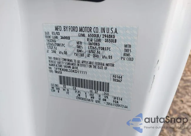 1FTRX08L33KD11111: 44089607