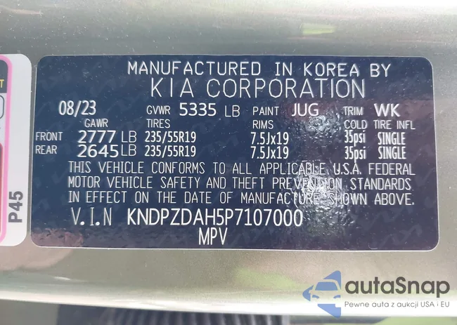 KNDPZDAH5P7107000: 44089730