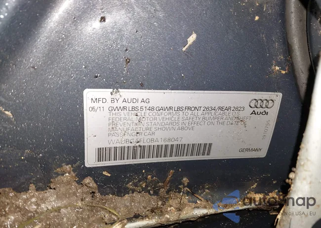 WAUBGAFL0BA168047: 44089778