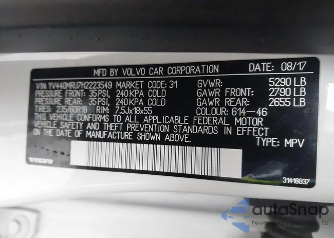 YV440MRU7H2223549: 44089876