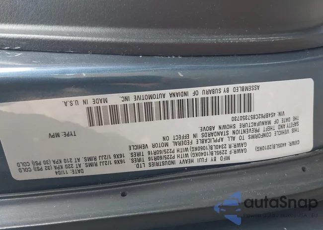 4S4BP62C857350730: 44090072