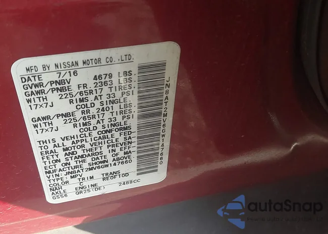 JN8AT2MV6GW147660: 44090106