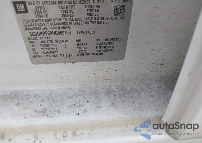 3GCUKREC9HG460168: 44090146